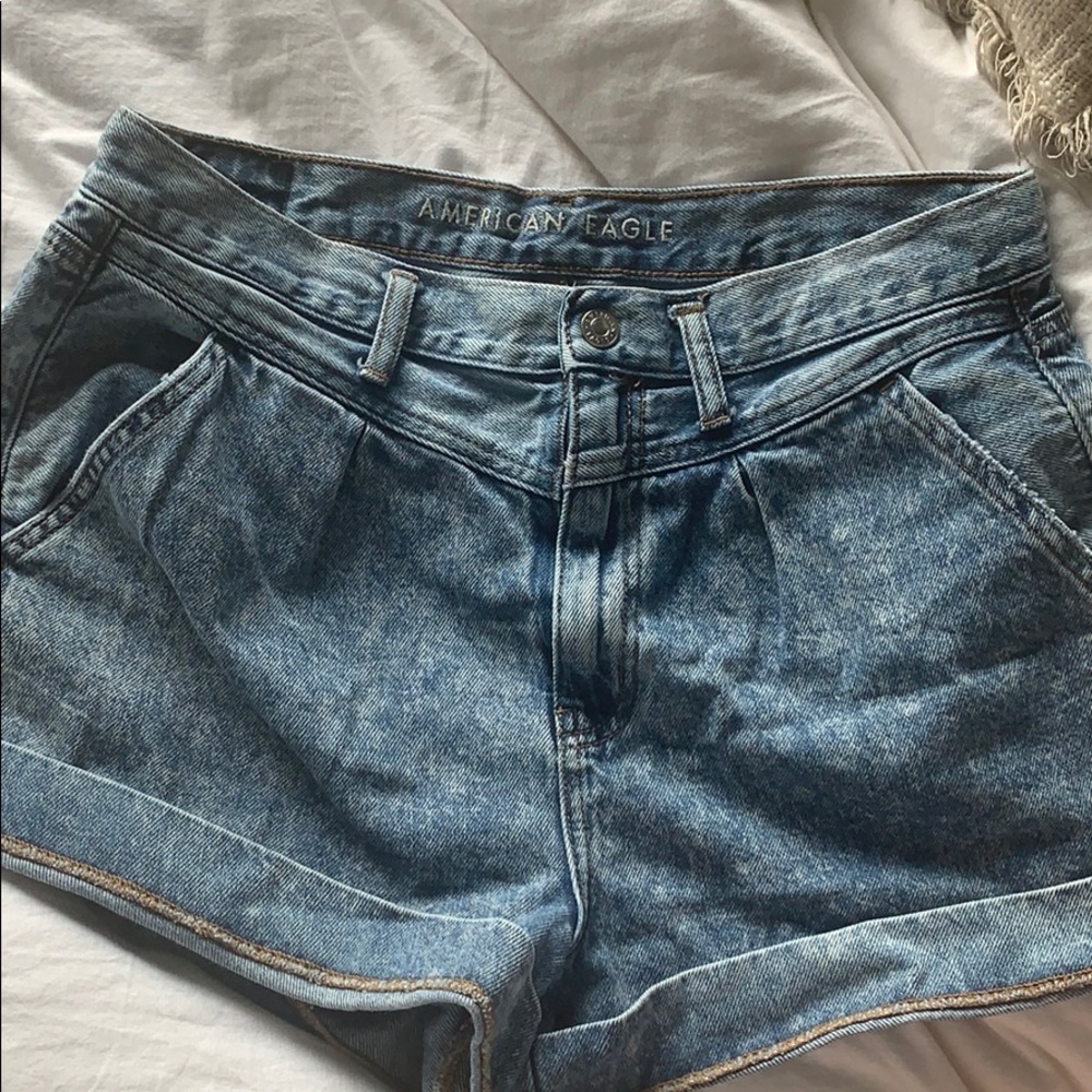 baggy jean shorts